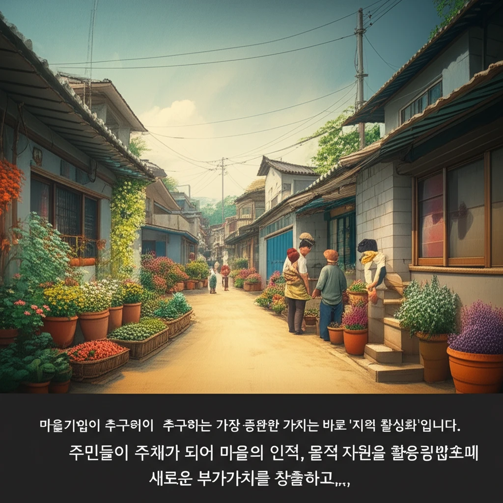 지역 활성화 2025 마을기업, 자격..