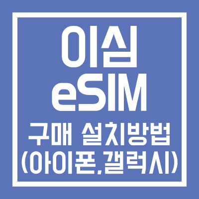 이심 구매 및 설치방법