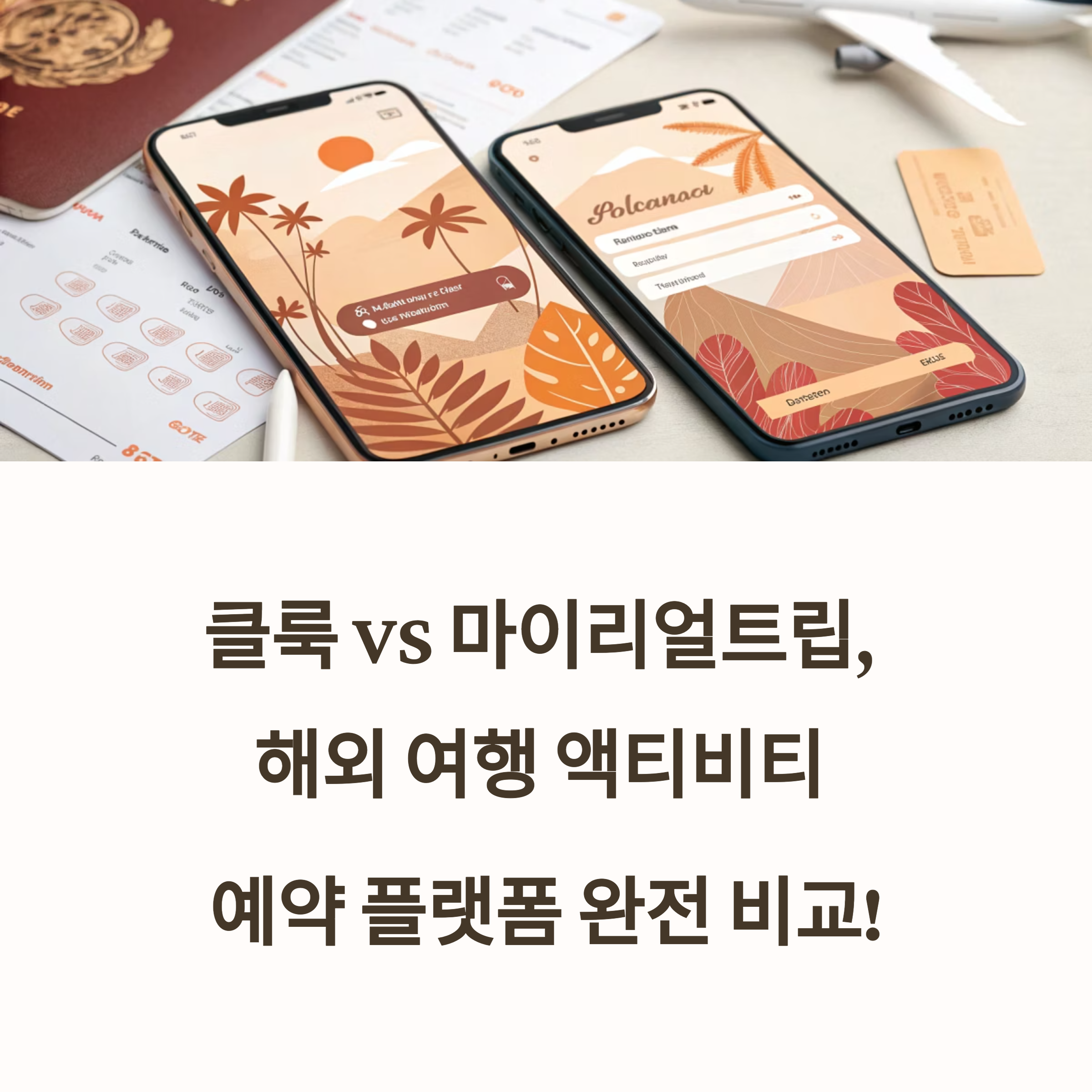 해외 액티비티 예약 어디가 더 좋을까