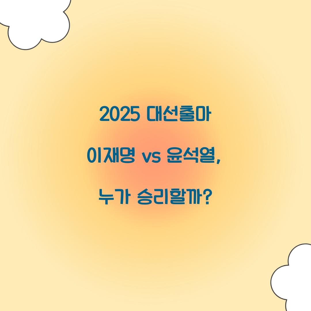 2025 대선출마
