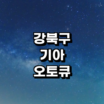서울 강북구 기아 오토큐