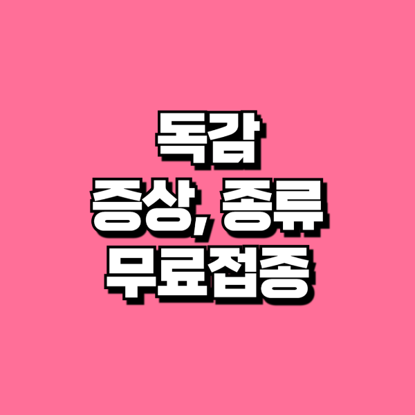 독감예방접종, 독감에 대한 모든 것