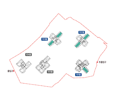 뉴홈 홈페이지 동작구 수방사 평면도 이미지입니다.