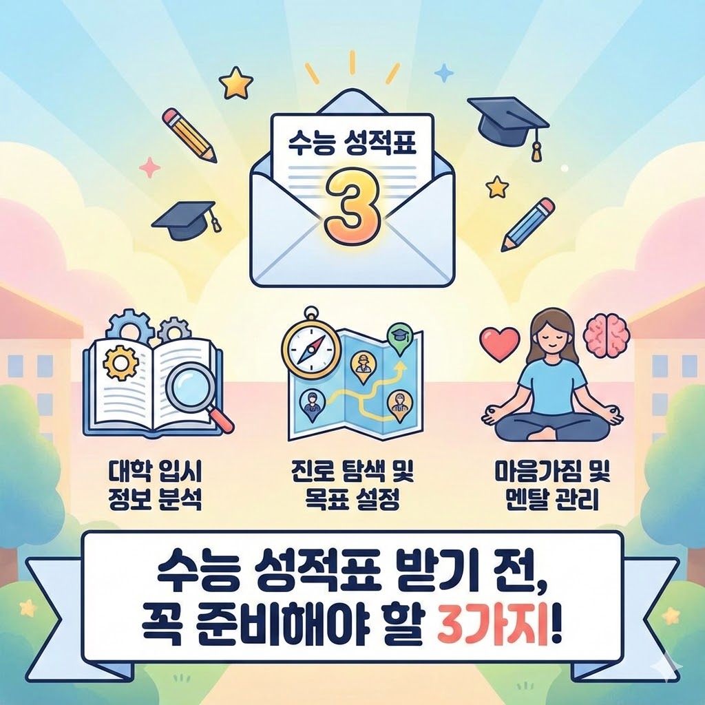 수능 성적표 받기 전에 준비해야 할 3가지, 지금 바로 시작하세요