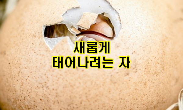 새롭게 태어나려는 자