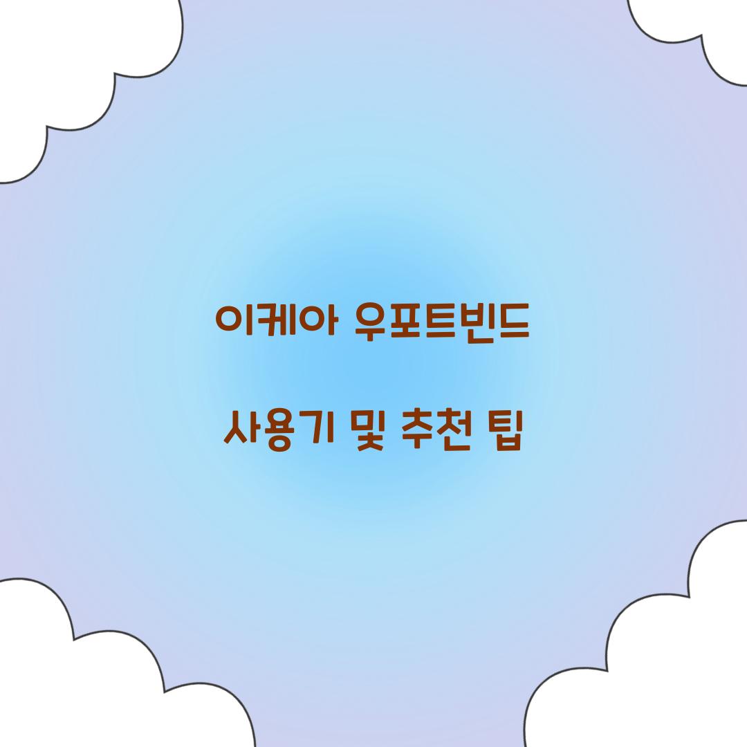이케아 우포트빈드 사용기