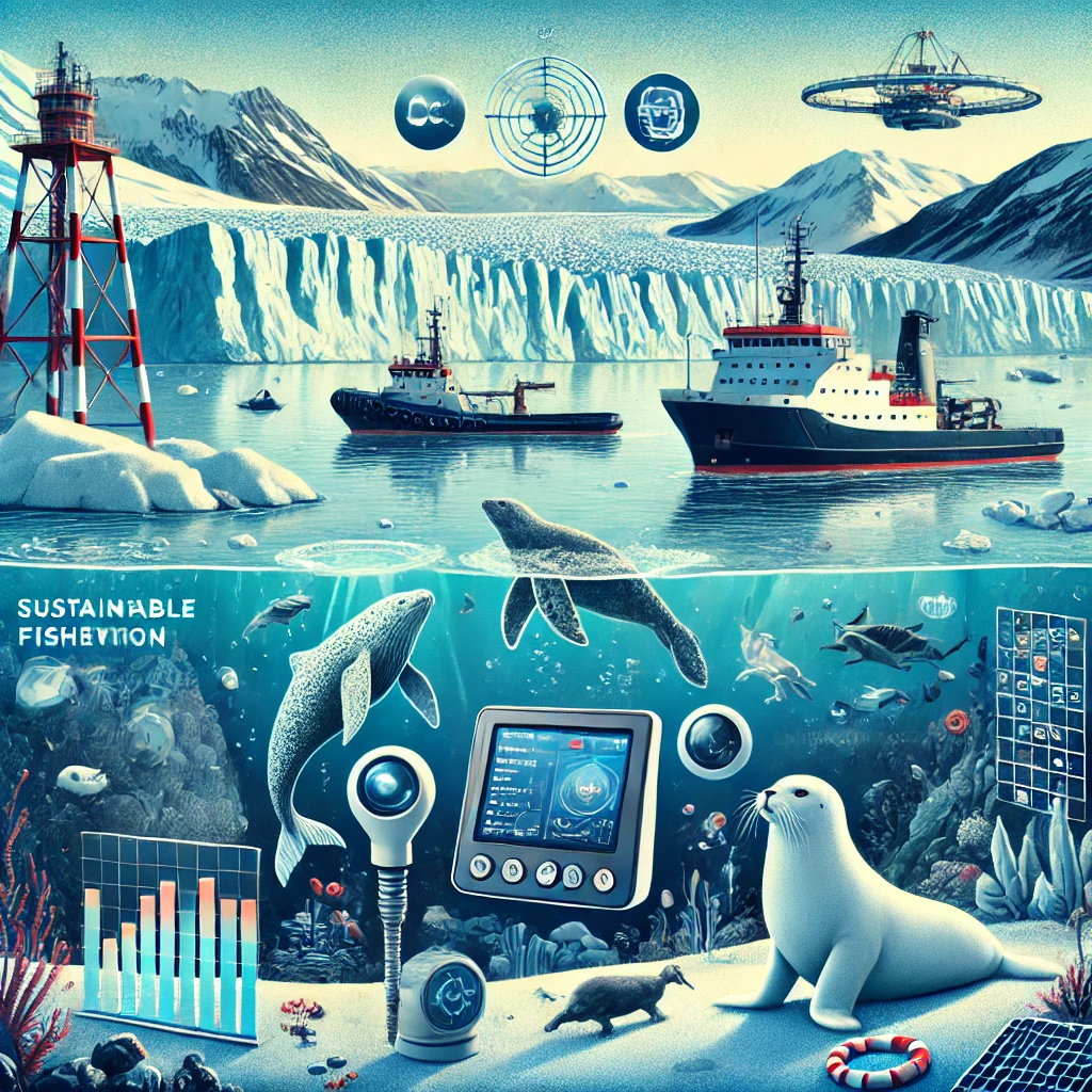 북극의 해양 자원을 나타내는 그림