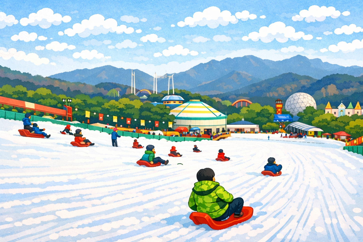 서울랜드 눈썰매장