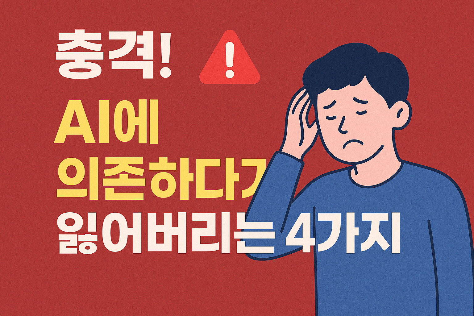 충격! AI에 의존하다가 잃어버리는 4가지