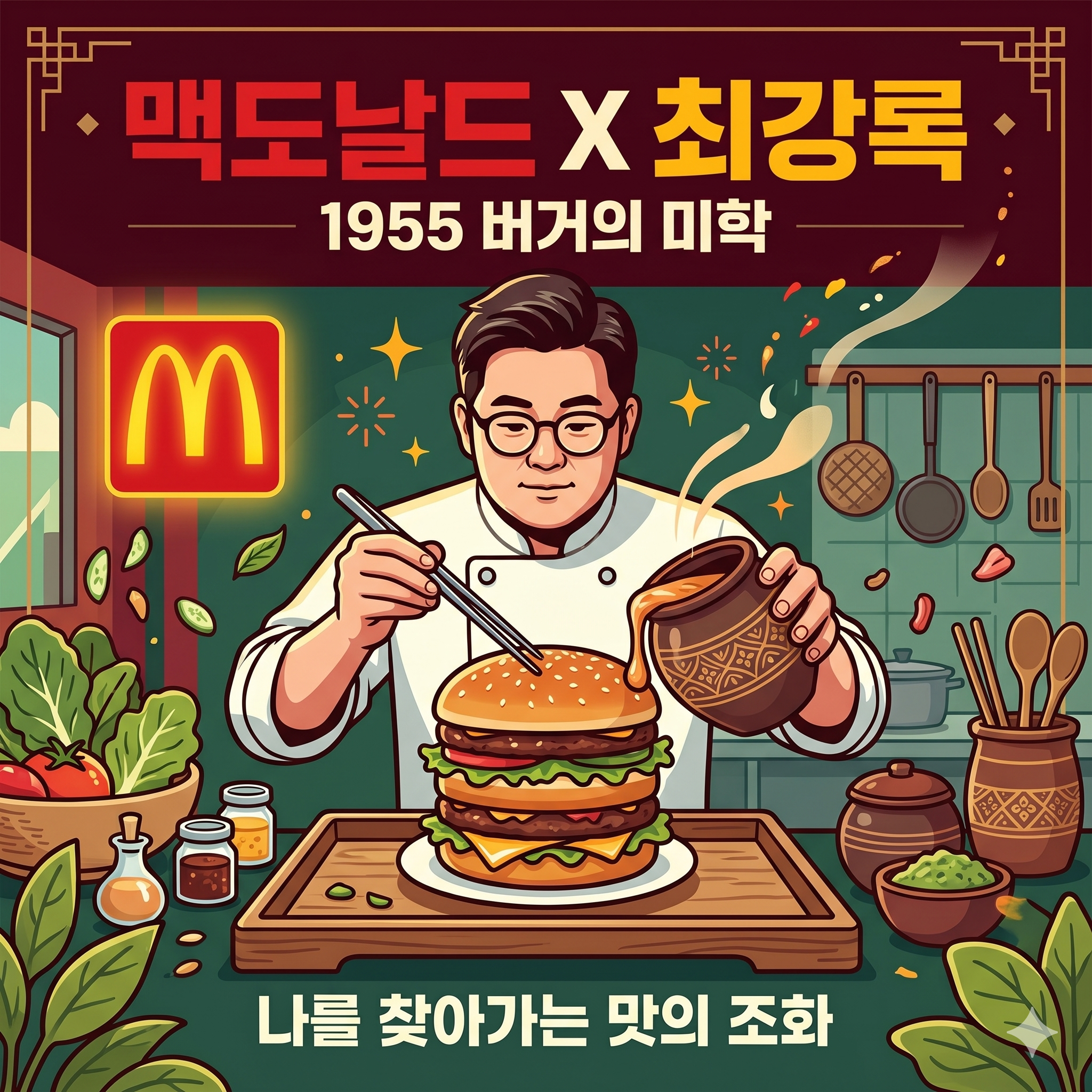 맥도날드와 최강록의 만남? '나'를 찾아가는 맛의 미학 1955 버거