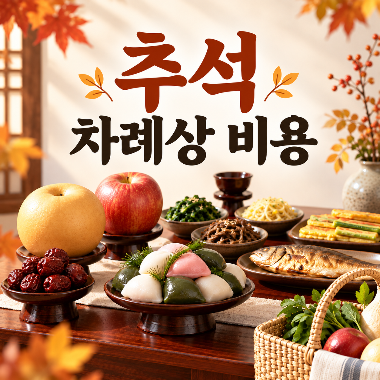 추석 차례상과 장보기 음식