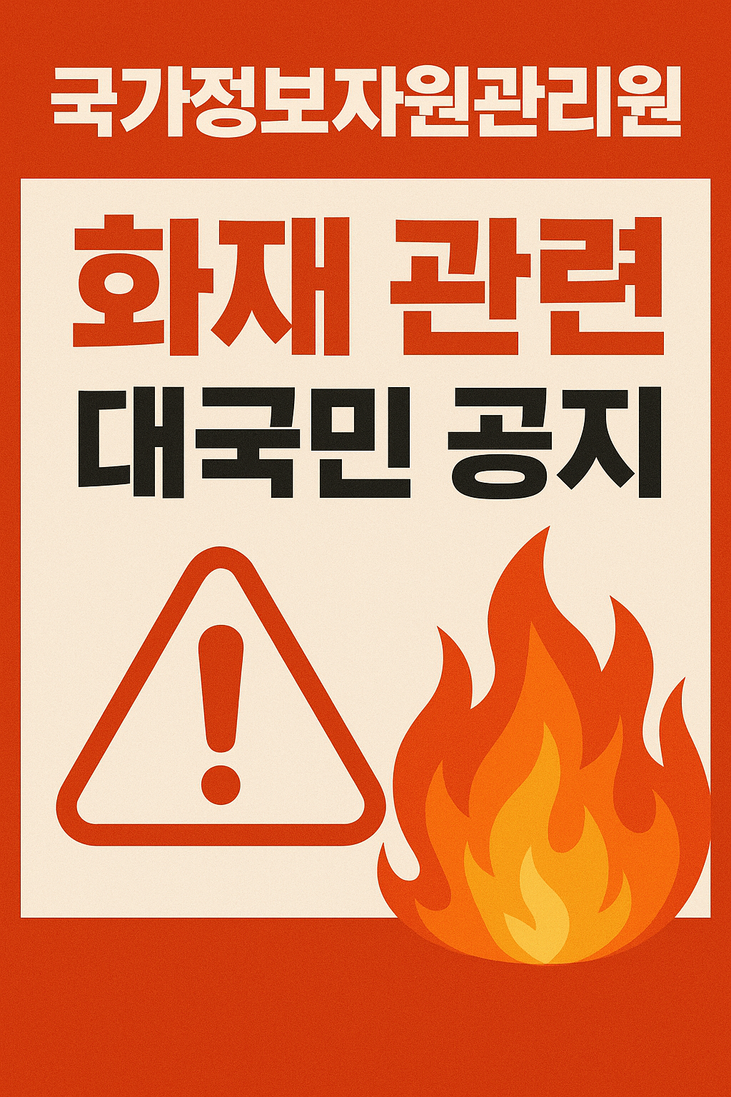 국가정보자원관리원 화재 관련 대국민 공지