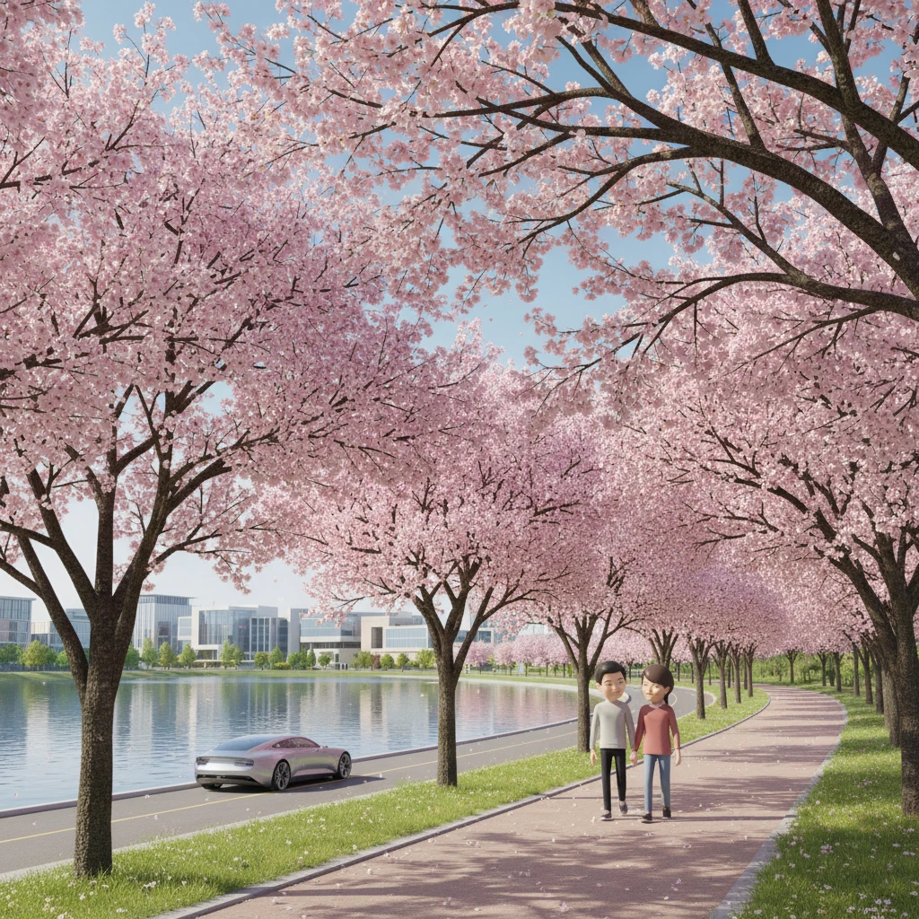 세종 벚꽃 개화 시기 분석 조천변 호..