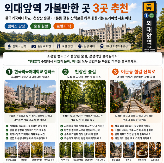 외대앞역 가볼만한곳