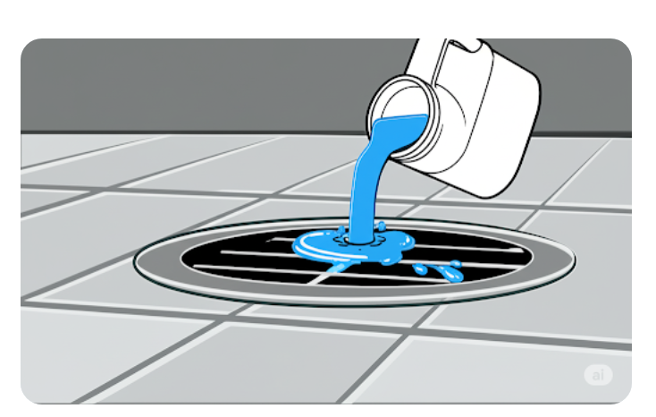 하수구에 버려지는 제습제