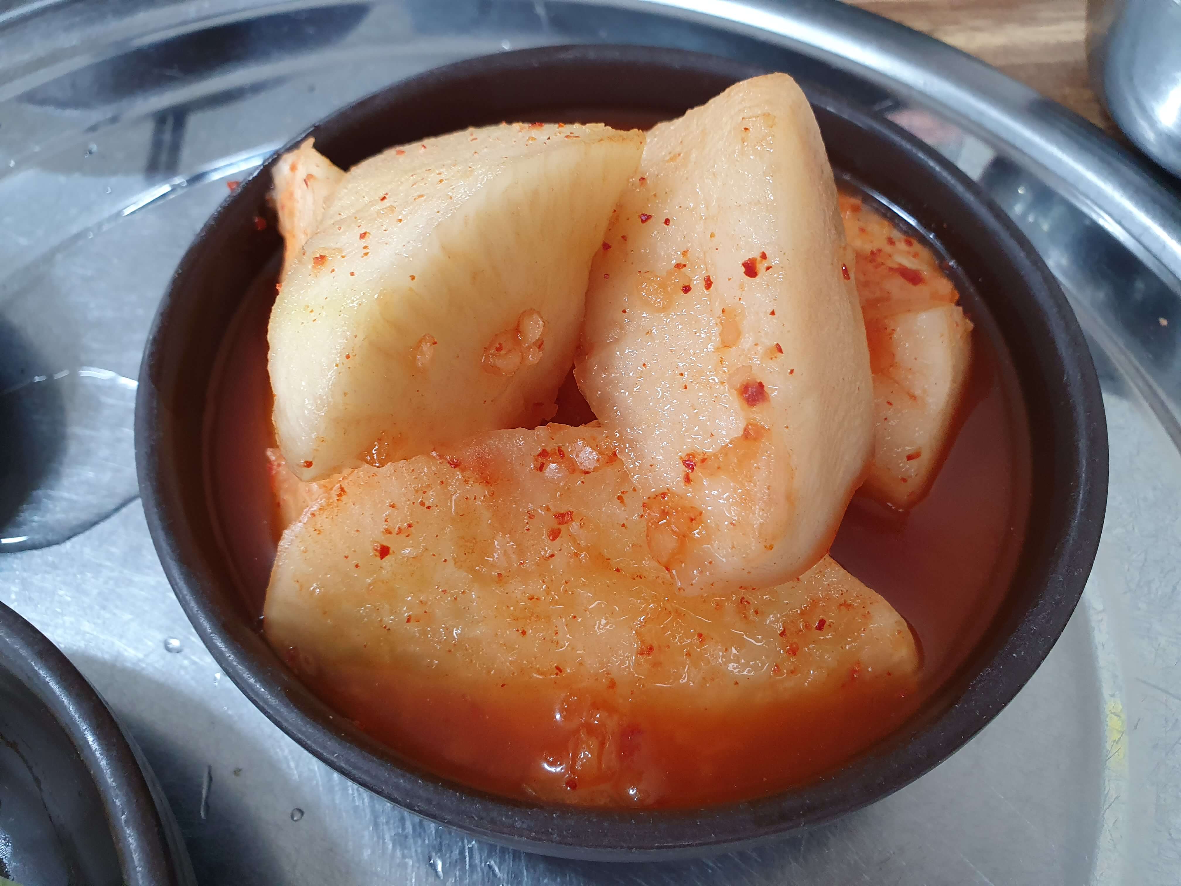 양산 물금 맛집 가마솥뚝배기-반찬(깍두기)
