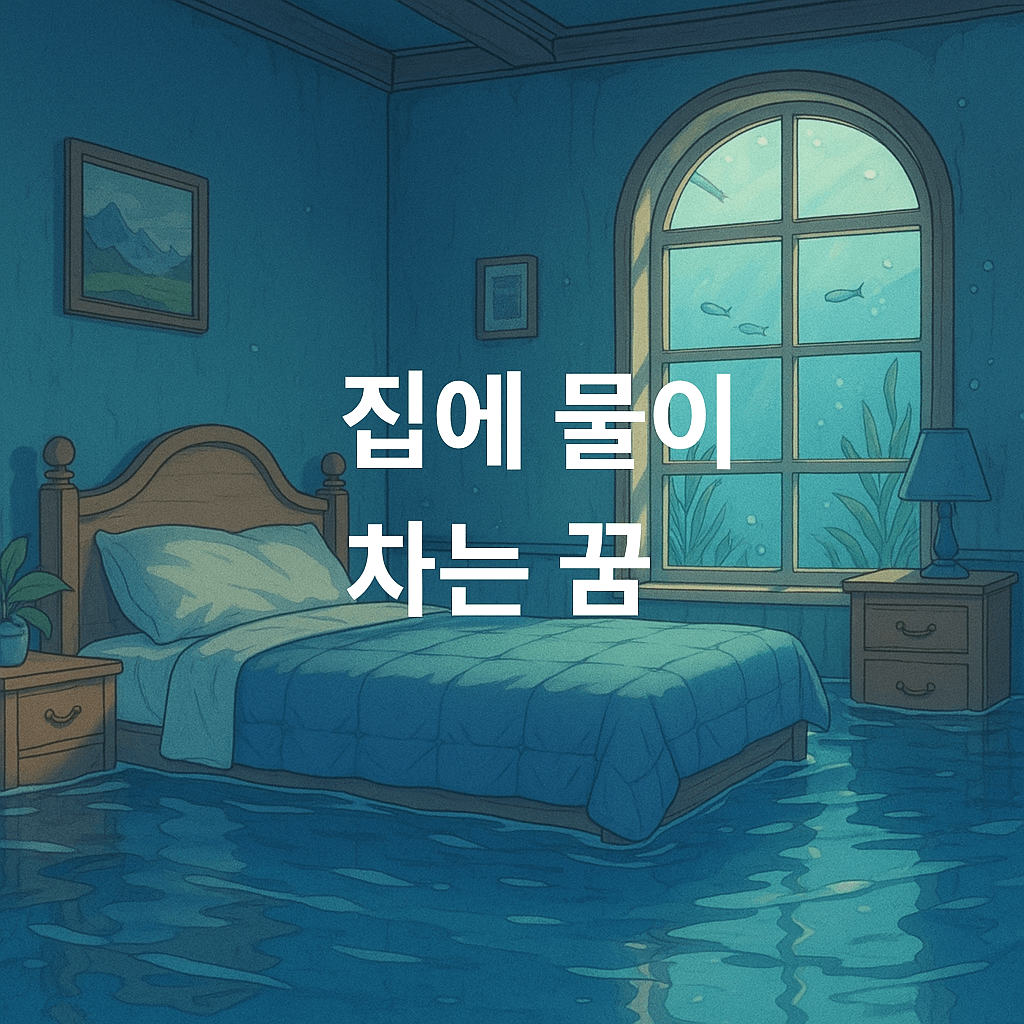 집에 물이 차는 꿈 해몽