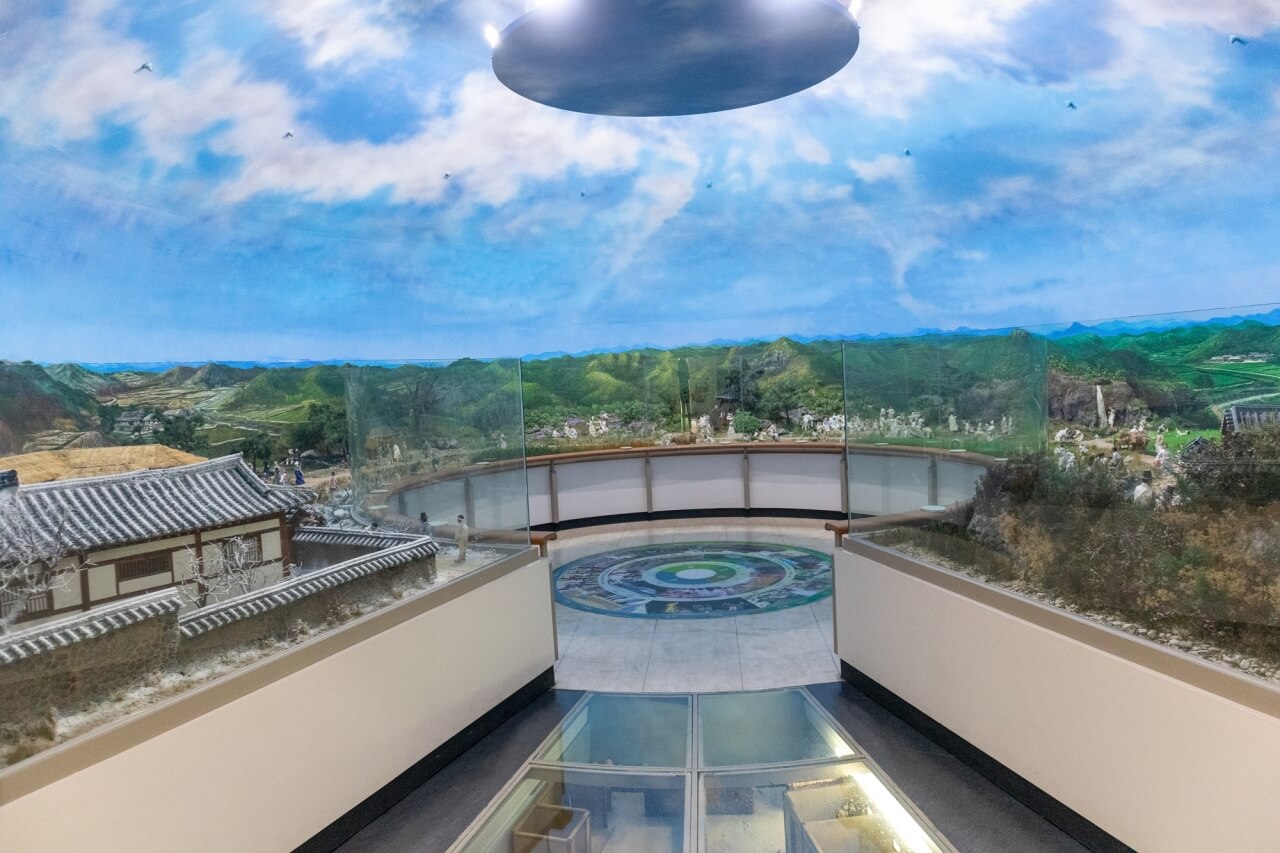 봉화의 풍속을 보여주는 대형 디오라마