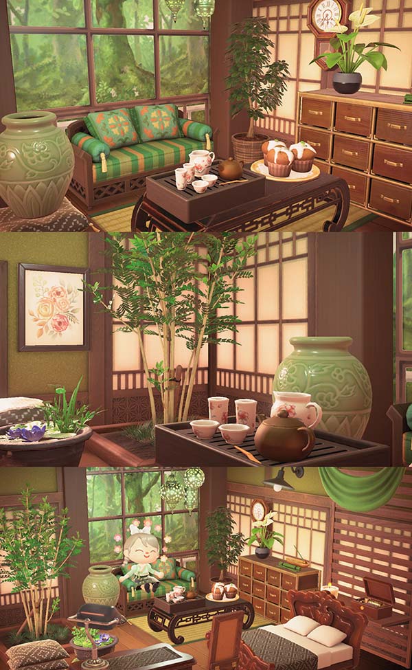 동물의숲 동양풍 방꾸미기