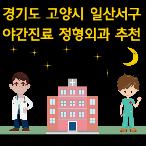 고양시 일산서구 야간진료 정형외과 추천