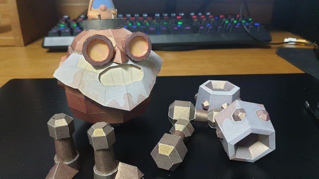 브롤스타즈 로보마이크 종이모형