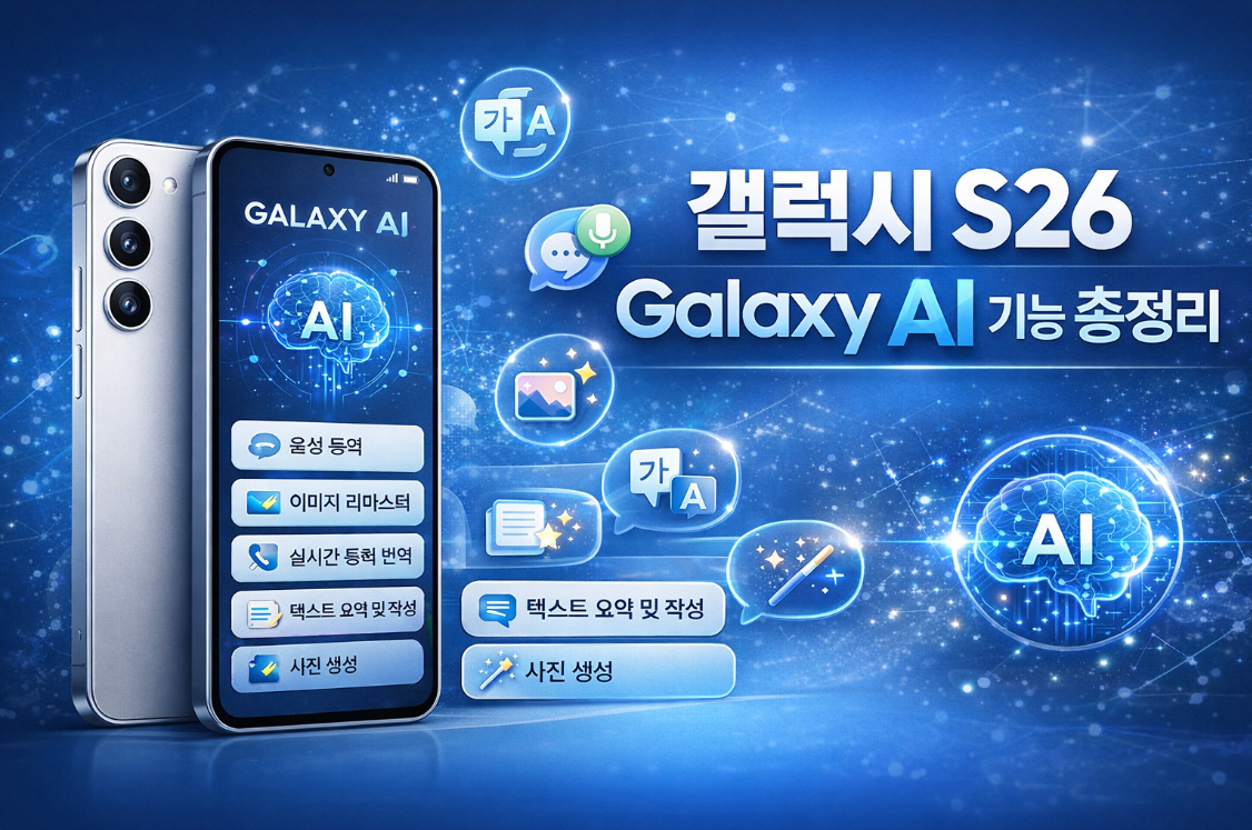갤럭시 S26 Galaxy AI 기능 총정리