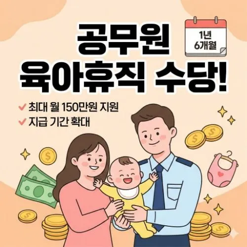 공무원 육아휴직수당 ❘ 월 250만 원 시대! 사후지급금 폐지부터 신청 꿀팁까지 총정리