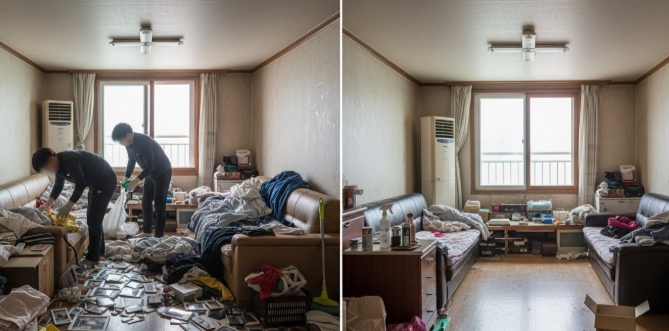 인제 고독사청소 및 정리중