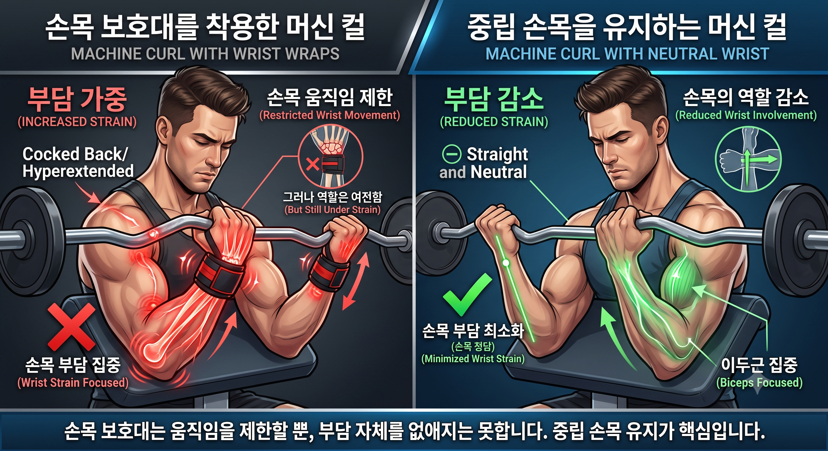 손목이 아니라 역할이 문제입니다
