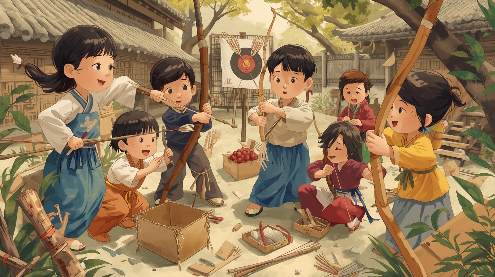 전통놀이 수제 활쏘기 놀이