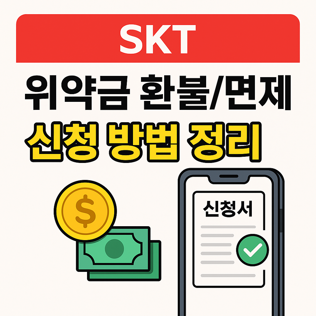 SKT 위약금 환불 및 면제 신청 방법