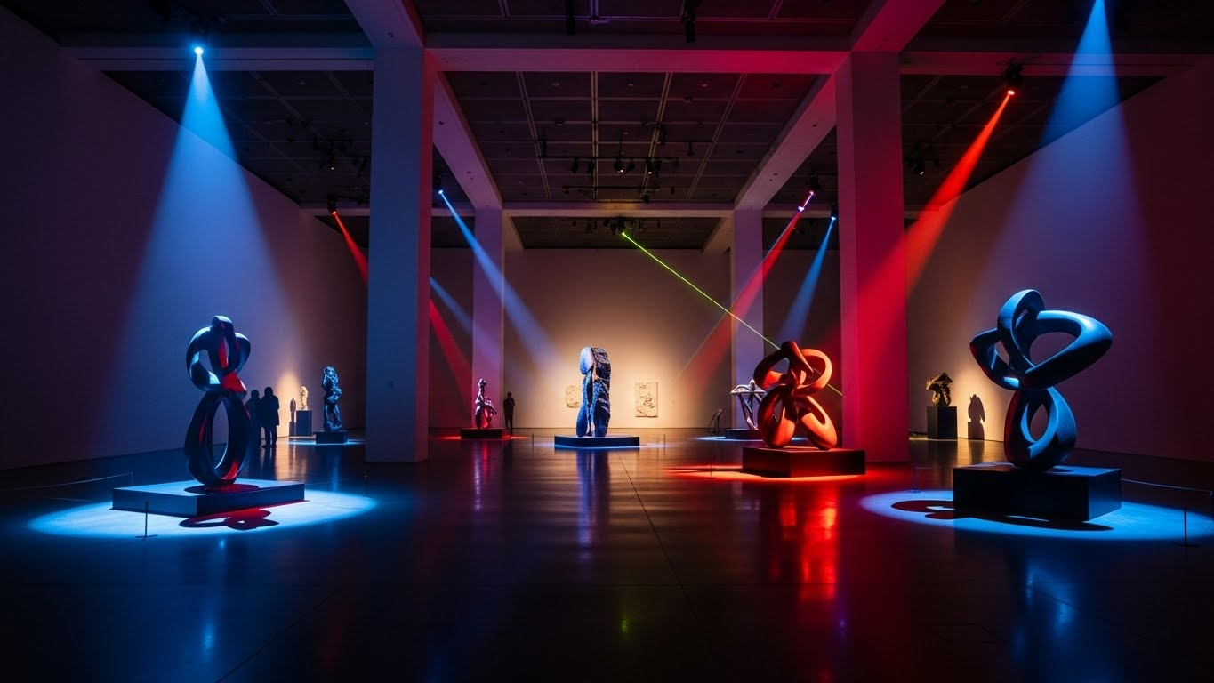 전시 공간 디자인 현대 미술관 분위기