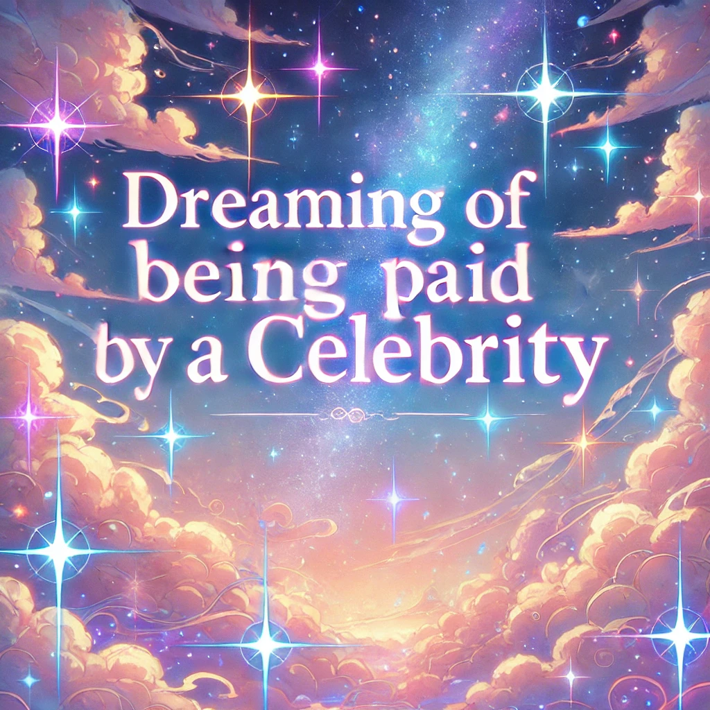 연예인한테 돈을 받는 꿈