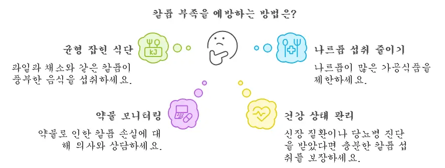 칼륨 부족을 해결하려면
