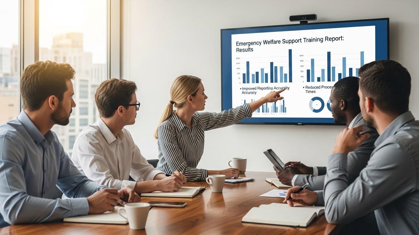 긴급복지지원 신고의무자 교육 결과보고서 작성