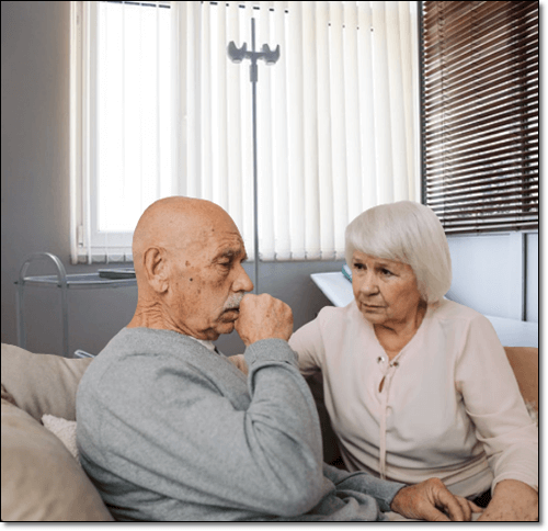 폐렴 질환이 있는 노인 