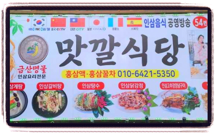 오늘N 위대한일터 인삼보양식 위치