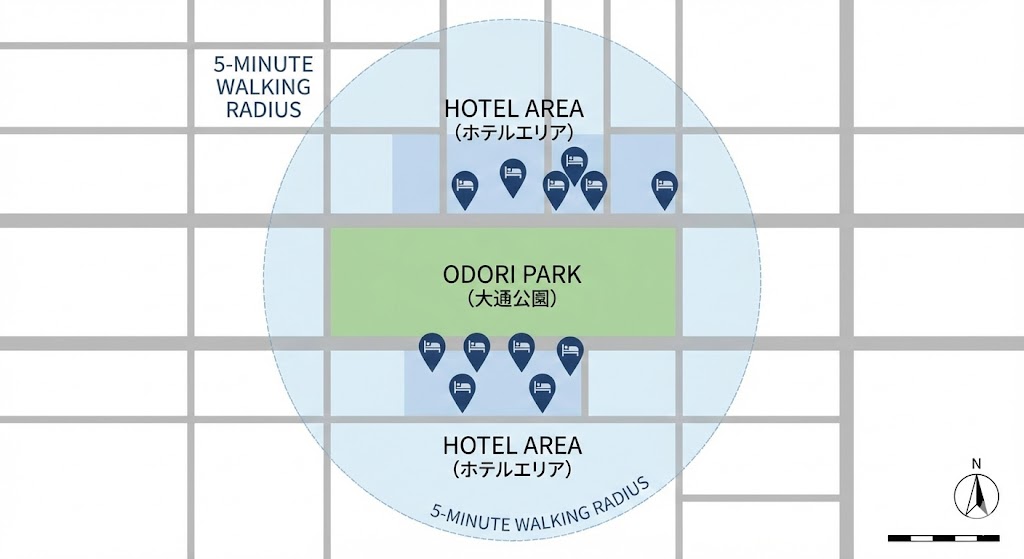 삿포로 눈축제 오도리공원 도보 5분 호텔 2026밤 관람 후 “실수 0” 귀가 동선 + 예약 필터까지 한 번에