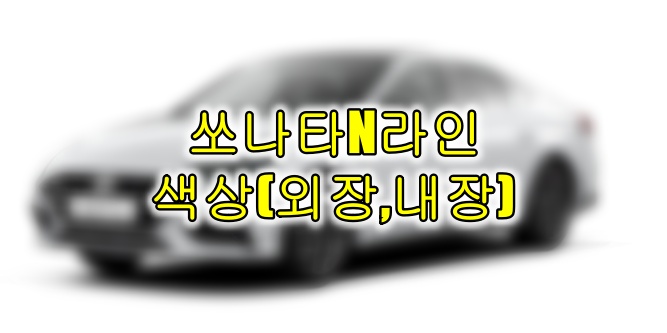 쏘나타 N라인 색상(외장,내장) 쏘나타 N라인 색상