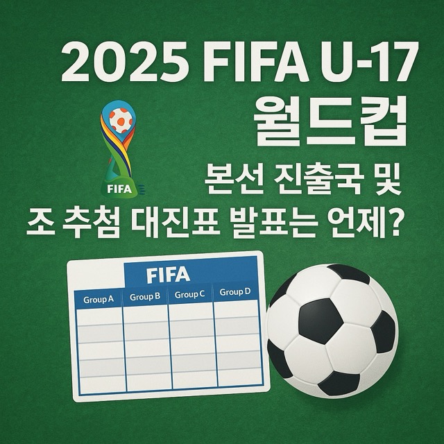 U-17 월드컵 본선 진출국 및 조 추첨 대진표
