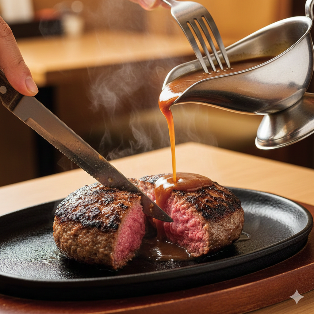 현지인들의 소울푸드 사와야카 함박스테이크