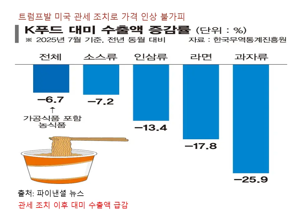 트럼프발 미국관세의 여파