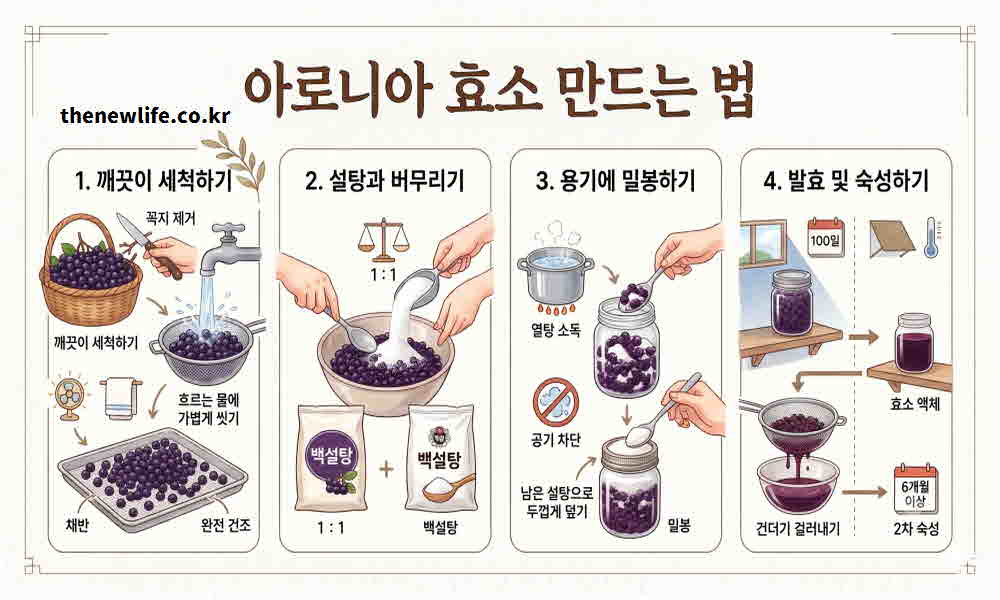 아로니아 효소 만드는 법