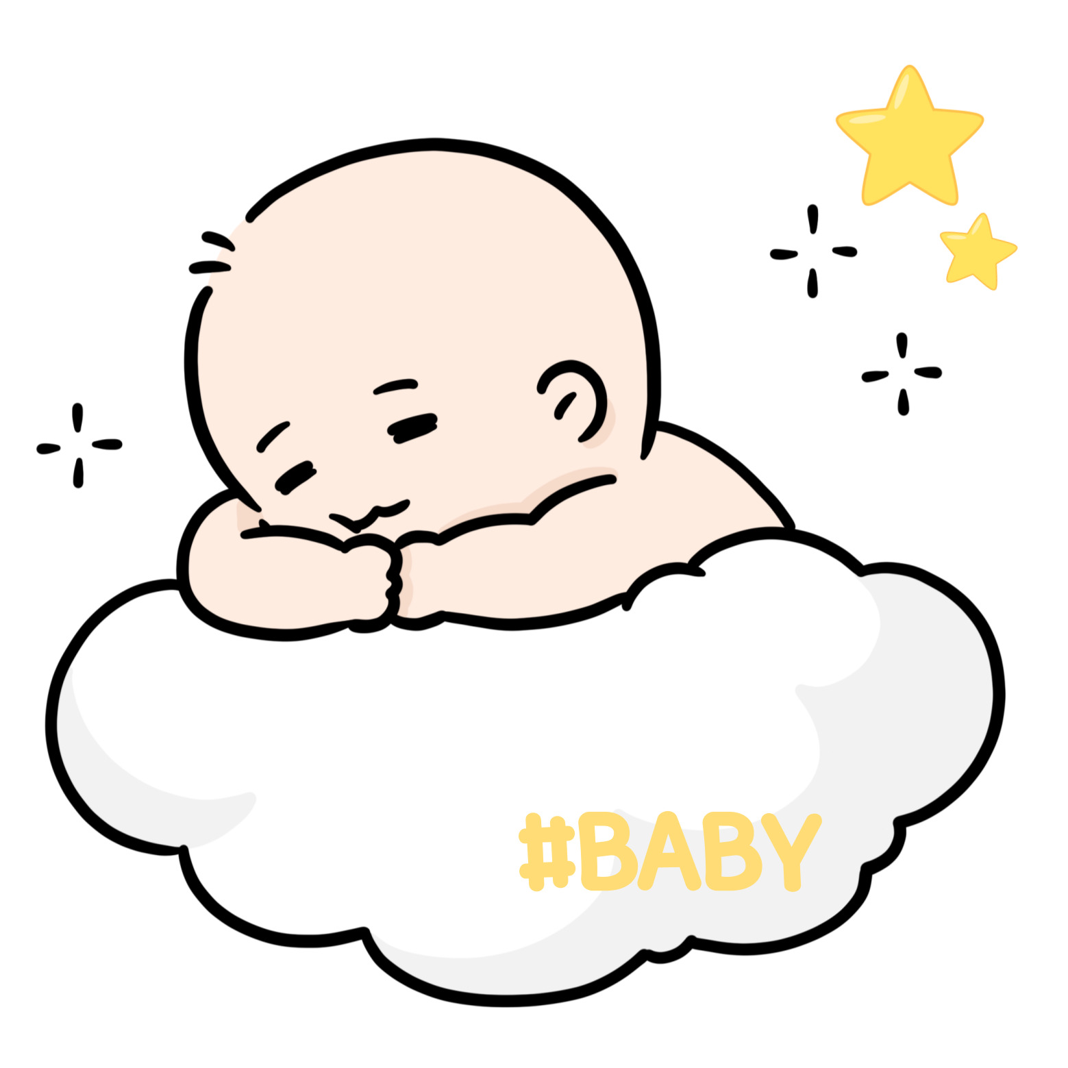 자는 아기 이미지