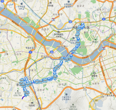 504번버스 노선도