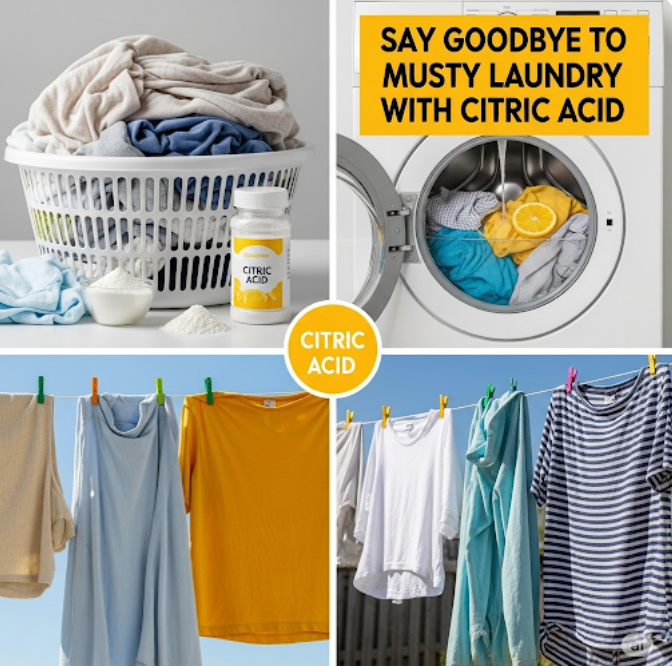 구연산으로 빨래 쉰내 제거