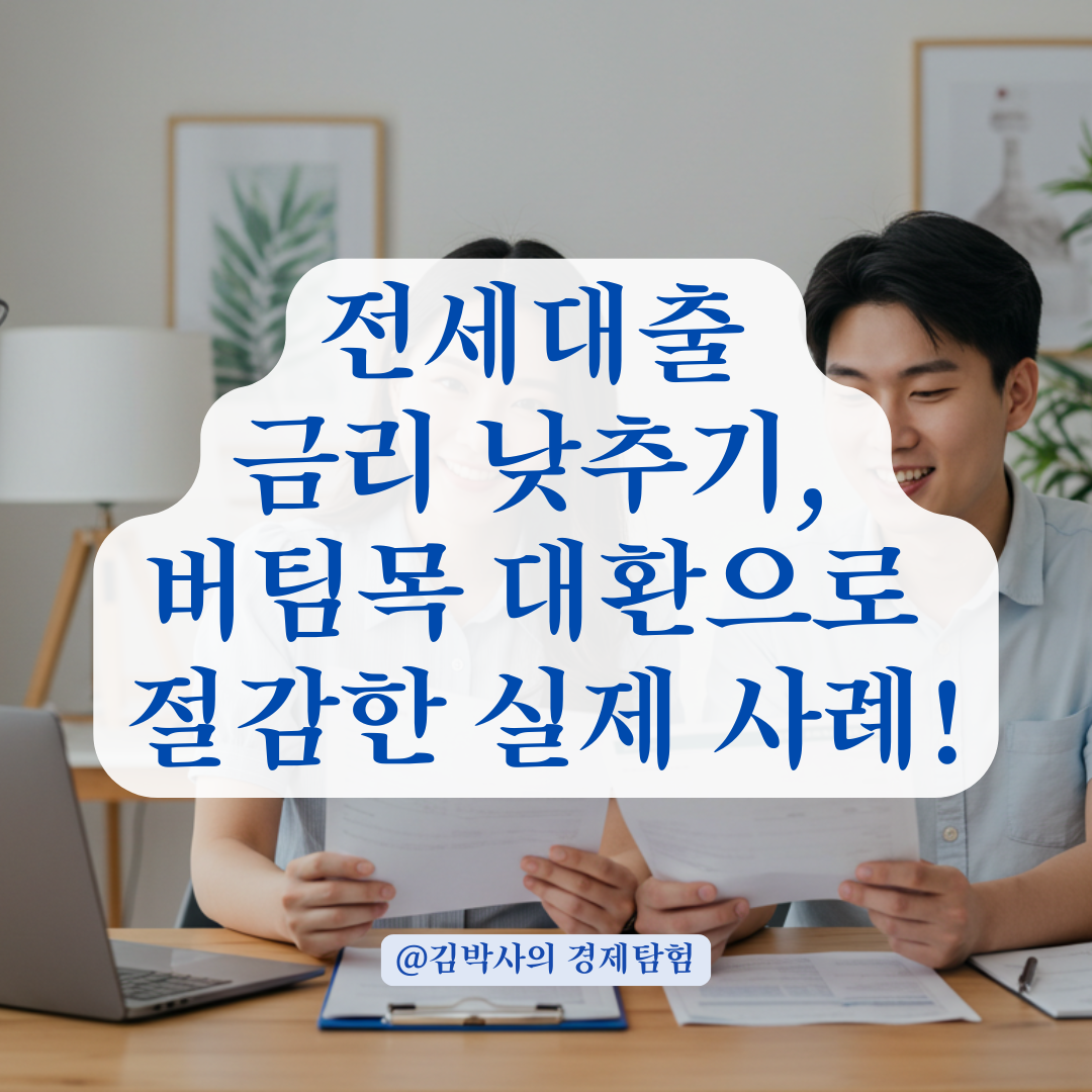 전세대출 금리 낮추는 실전 방법, 버팀목으로 대환한 사례 분석.