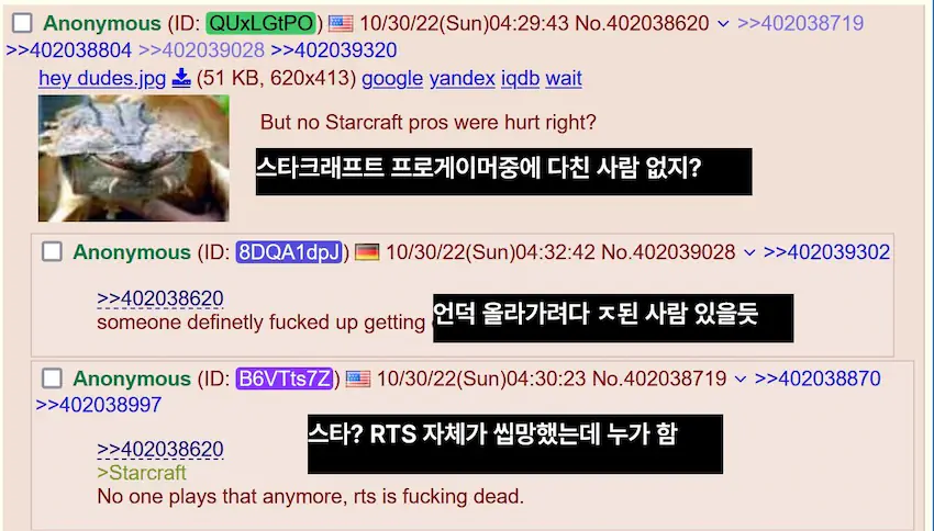 할로윈 이태원 압사 사고 미국 4chan 미국인 반응