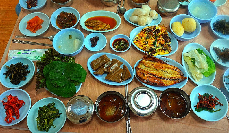 송천식당 음식