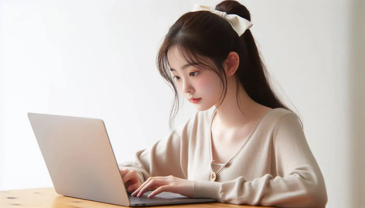 해외직구-여기로-유니패스-사이트를-이용하는-여성의-모습